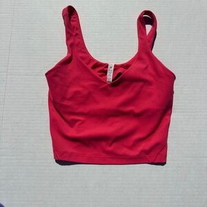 Lululemon Align Tank Top Size 8 Pink Coral Sports Bra